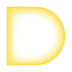 Inner glow semicircle rectangle shape