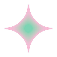 Obraz premium Inner glow sparkle star shape
