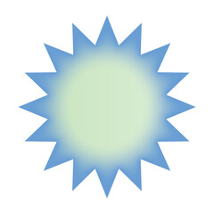 Inner glow spike circle shape