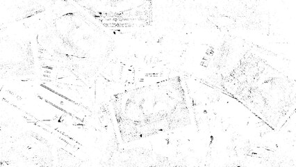 Old grunge black texture. Dark weathered overlay pattern sample on transparent background. Grunge texture white and black. Sketch abstract to Create Distressed Effect. Distress overlay vector texture.