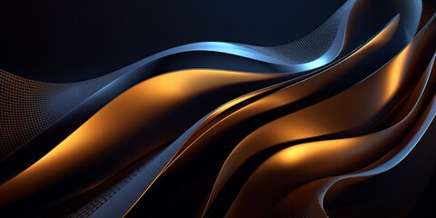 3D Abstract Background, Generative AI