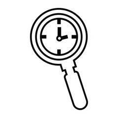 Search time, time, view icon
