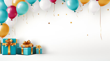 birthday banner template. happy birthday to you on white background
