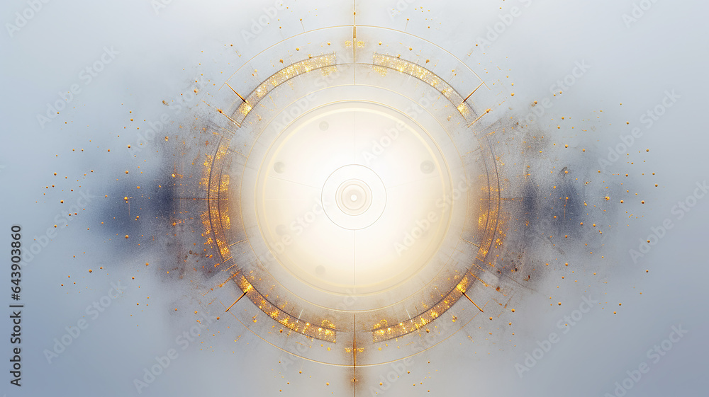Aufkleber white computer chip light fluorescent button isolated on the background computer graphics website design