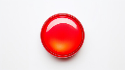 red light fluorescent button isolated on the background of computer graphics website design