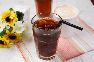 cup of coffee and drink 