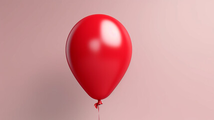 red helium balloon. birthday balloon flying for party