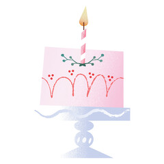 Birthday cake illustration