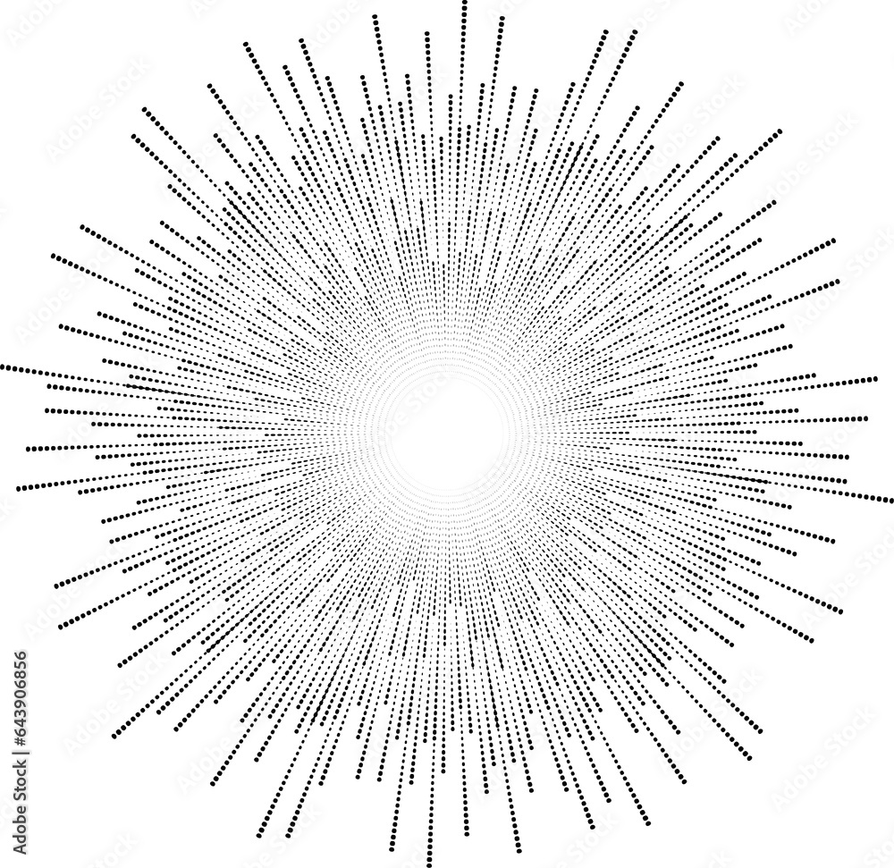 Poster circle sound wave. audio music equalizer. spectrum radial pattern and frequency frame.