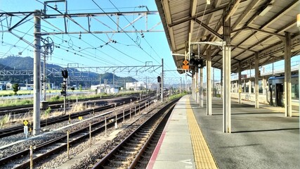 Fototapeta na wymiar JR Maibara Station, Shiga, Japan