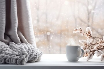 Christmas winter cozy background