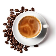 Obraz premium Cup of coffee isolated