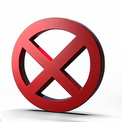 Creaative Illustration forbidden sign no entry prohibited logo 