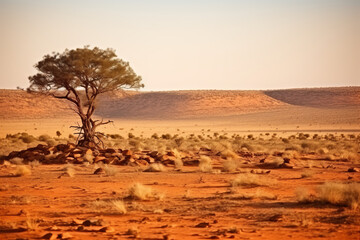 Fototapeta na wymiar African landscape, Kalahari Desert, Namibia