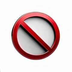 Creaative Illustration forbidden sign no entry prohibited logo 