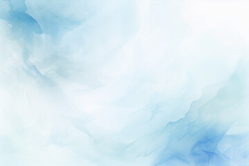Fototapeta na wymiar Blue and white watercolor background with a soft focus, abstract background design, Generative AI
