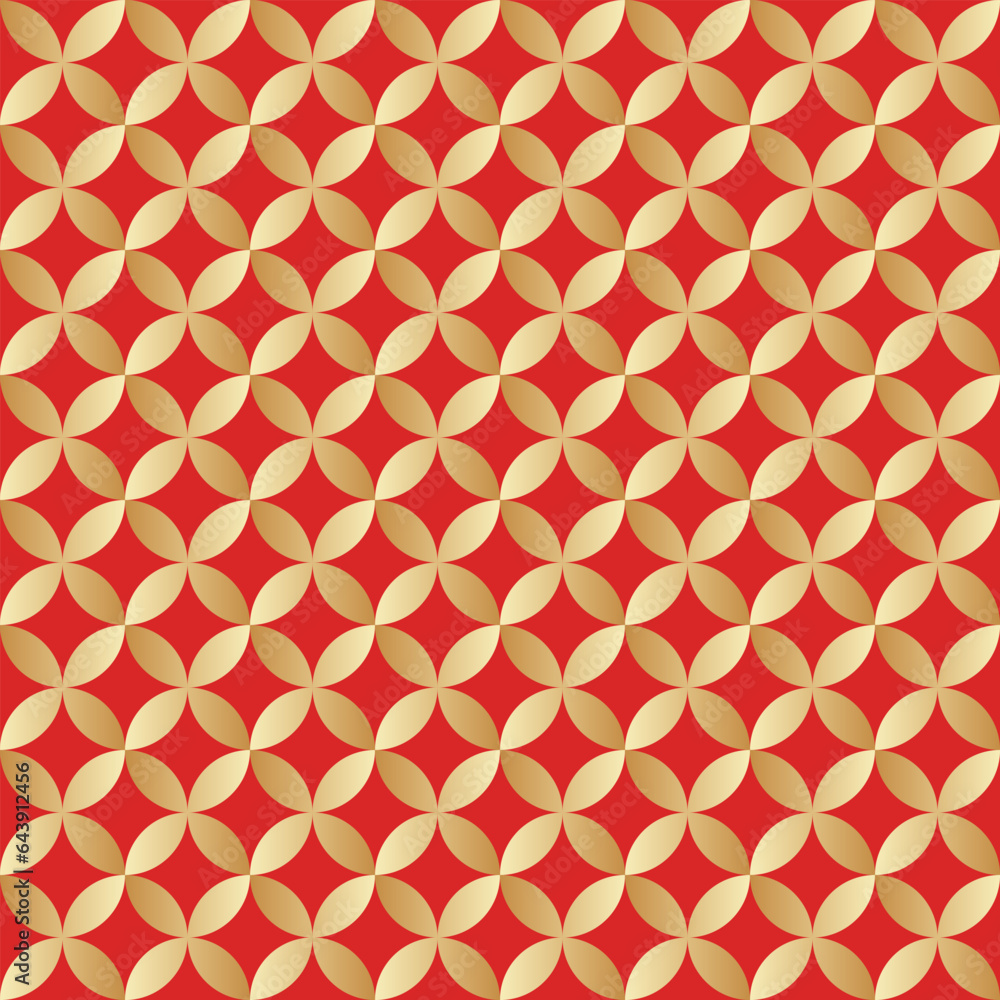 Aufkleber japanese geometric pattern, this is a simple vector illustration with a harmonious blend of retro an