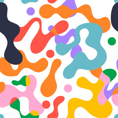 Abstract texture with futuristic liquid shapes. Colorful background pattern. Vector illustration.