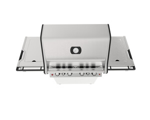 Barbeque grill chair isolated on transparent background. 3d rendering - illustration