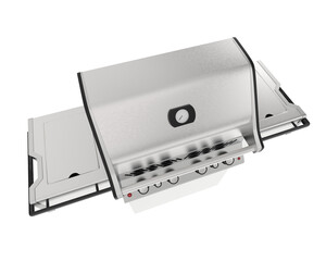 Barbeque grill chair isolated on transparent background. 3d rendering - illustration