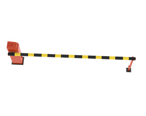 Barrier isolated on transparent background. 3d rendering - illustration