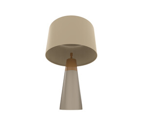 Bed lamp isolated on transparent background. 3d rendering - illustration