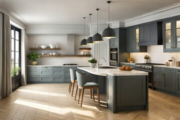 modern kitchen interior