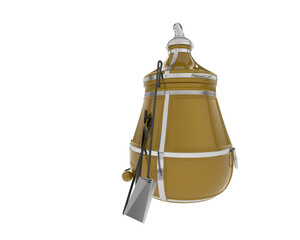 Oven isolated on transparent background. 3d rendering - illustration