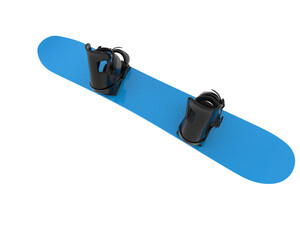 Snowboard isolated on transparent background. 3d rendering - illustration