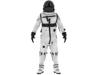 Space suit isolated on transparent background. 3d rendering - illustration