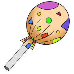 Vector png brown lollipop candy Halloween trick or treat drawing