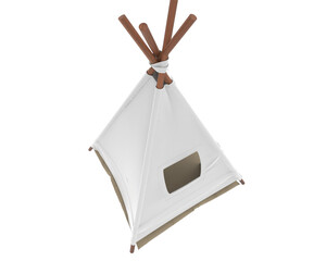 Tent isolated on transparent background. 3d rendering - illustration © Elena