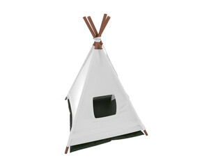 Tent isolated on transparent background. 3d rendering - illustration