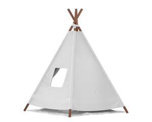 Tent isolated on transparent background. 3d rendering - illustration © Elena