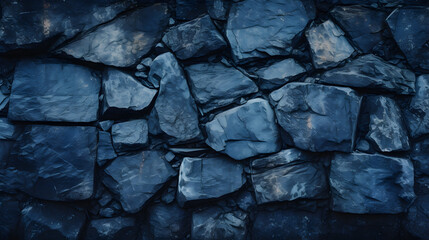 Blue rock wall background