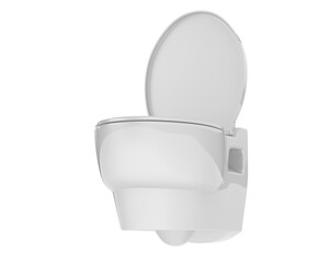 Toilet isolated on transparent background. 3d rendering - illustration
