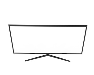 Modern TV isolated on transparent background. 3d rendering - illustration