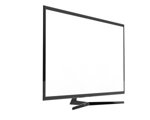 Modern TV isolated on transparent background. 3d rendering - illustration