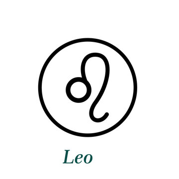 Zodiac icon flat style illustration logo template