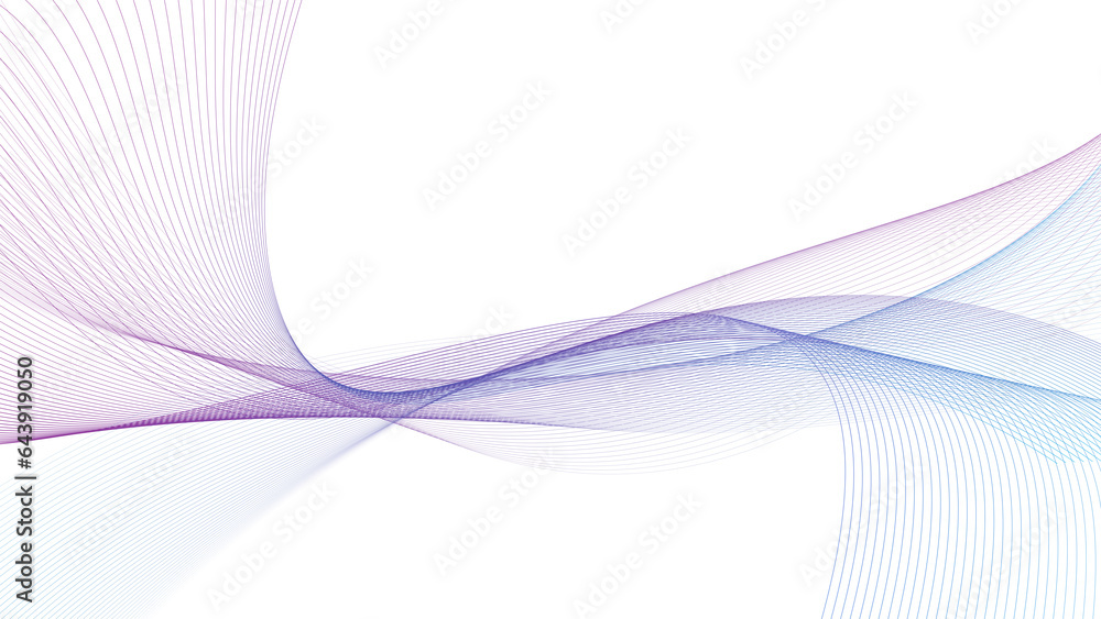 Aufkleber modern abstract glowing wave background. dynamic flowing wave lines design element. futuristic techn