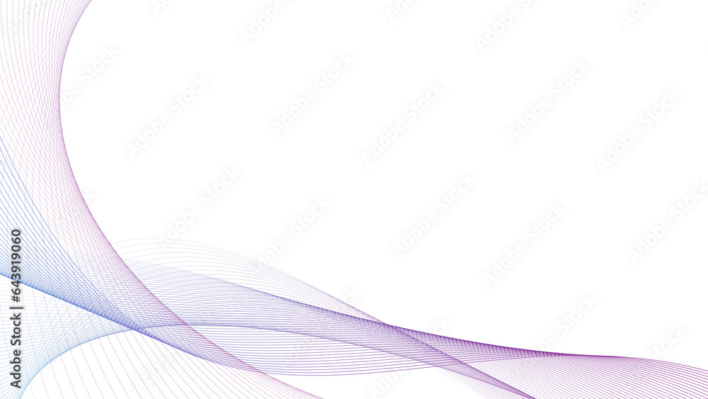 Aufkleber modern abstract glowing wave background. dynamic flowing wave lines design element. futuristic techn