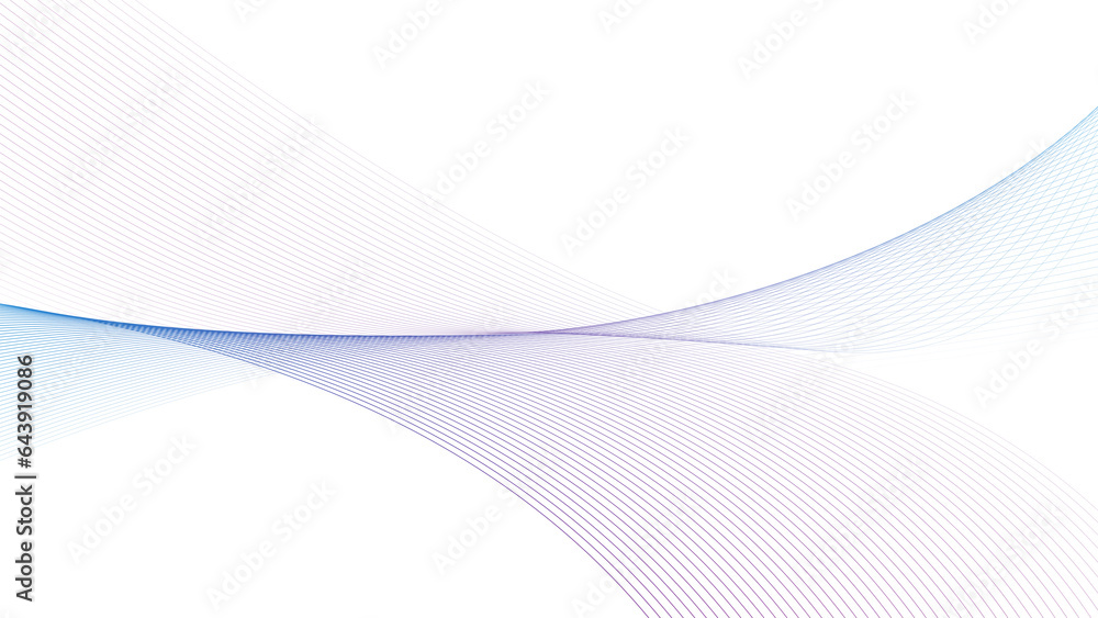 Aufkleber modern abstract glowing wave background. dynamic flowing wave lines design element. futuristic techn