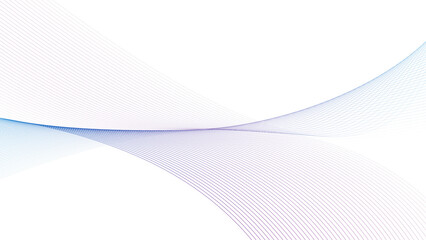 Modern abstract glowing wave background. Dynamic flowing wave lines design element. Futuristic technology and sound wave pattern. PNG file. © Phantip