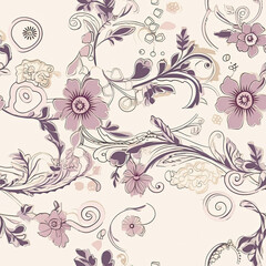 Delicate borders are outlined with elegant curves patterns, AI Generated