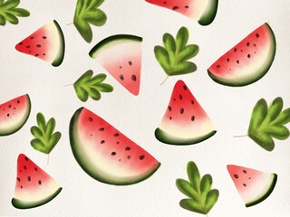 Watermelon abstract illustration

