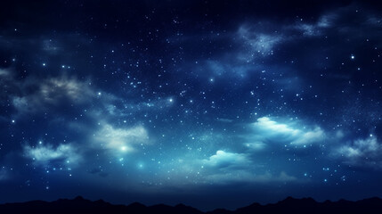 beautiful starry night sky background