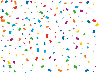 Christmas Rainbow Rectangular Confetti