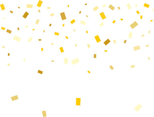 Gold Rectangle Confetti.