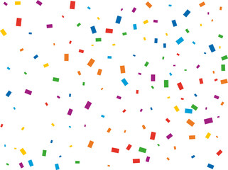 Christmas Rainbow Rectangular Confetti