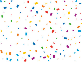 Christmas Rainbow Rectangular Confetti